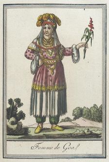 Costumes de Différents Pays, Femme de Goa c1797. Creator: Jacques Grasset de Saint-Sauveur