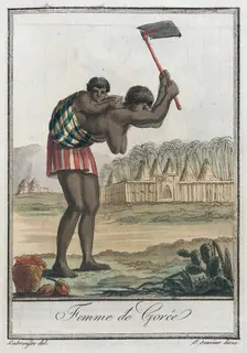 Costumes de Différents Pays, Femme de Gorée c1797. Creators: Jacques Grasset de Saint-Sauveur, LF Labrousse