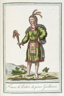 Costumes de Différents Pays, Femme de l'Entree du Prince Guillaume c1797. Creators: Jacques Grasset de Saint-Sauveur, LF Labrousse