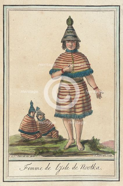 Costumes de Différents Pays, 'Femme de l'Isle de Nootka', c1797. Creators: Jacques Grasset de Saint-Sauveur, LF Labrousse.