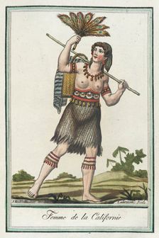 Costumes de Différents Pays, Femme de la Californie c1797. Creators: Jacques Grasset de Saint-Sauveur, LF Labrousse