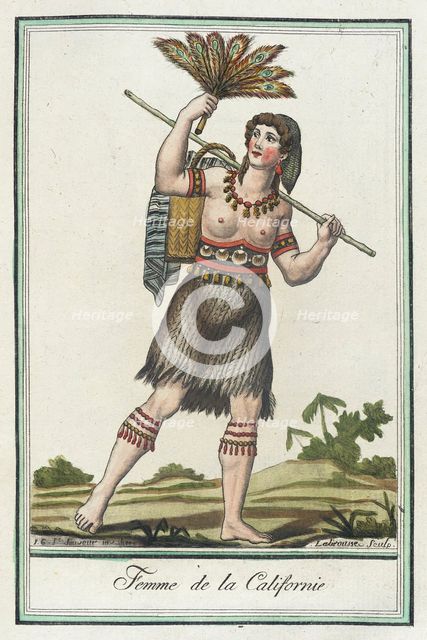 Costumes de Différents Pays, 'Femme de la Californie', c1797. Creators: Jacques Grasset de Saint-Sauveur, LF Labrousse.