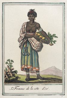Costumes de Différents Pays,'Femme de la Côte d'Or c1797. Creator: Jacques Grasset de Saint-Sauveur