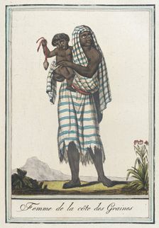 Costumes de Différents Pays, Femme de la Côte des Graines c1797. Creators: Jacques Grasset de Saint-Sauveur, LF Labrousse