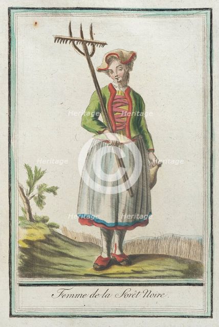 Costumes de Différents Pays, 'Femme de la Forêt Noire', c1797. Creators: Jacques Grasset de Saint-Sauveur, LF Labrousse.