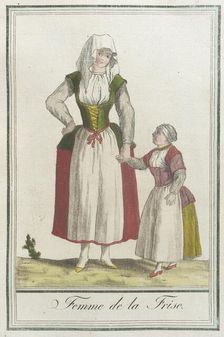 Costumes de Différents Pays, Femme de la Frise c1797. Creator: Jacques Grasset de Saint-Sauveur