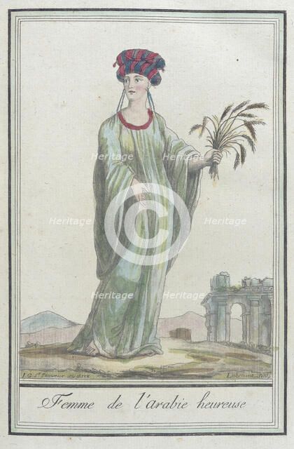 Costumes de Différents Pays, 'Femme de l'Arabie Heureuse', c1797. Creators: Jacques Grasset de Saint-Sauveur, LF Labrousse.