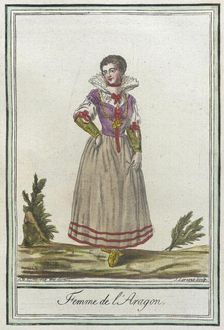 Costumes de Différents Pays, Femme de l'Aragon c1797. Creator: Jacques Grasset de Saint-Sauveur