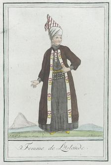 Costumes de Différents Pays, Femme de l'Islande c1797. Creators: Jacques Grasset de Saint-Sauveur, LF Labrousse