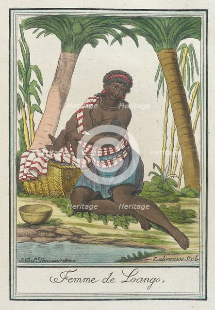 Costumes de Differents Pays, 'Femme de Loango', c1797. Creators: Jacques Grasset de Saint-Sauveur, LF Labrousse.