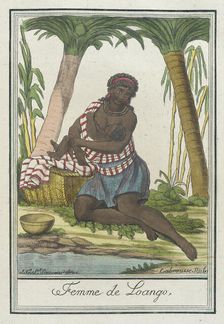 Costumes de Differents Pays, Femme de Loango c1797. Creators: Jacques Grasset de Saint-Sauveur, LF Labrousse