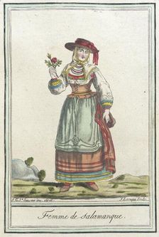 Costumes de Différents Pays, Femme de Salamanque c1797. Creator: Jacques Grasset de Saint-Sauveur