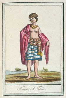 Costumes de Différents Pays, Femme de Taiti c1797. Creators: Jacques Grasset de Saint-Sauveur, LF Labrousse