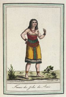 Costumes de Différents Pays, Femme des Ysles des Amis c1797. Creator: Jacques Grasset de Saint-Sauveur
