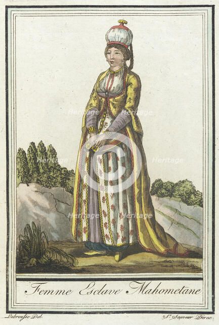Costumes de Différents Pays, 'Femme Esclave Mahometane', c1797. Creators: Jacques Grasset de Saint-Sauveur, LF Labrousse.