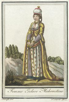 Costumes de Différents Pays, Femme Esclave Mahometane c1797. Creators: Jacques Grasset de Saint-Sauveur, LF Labrousse