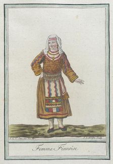 Costumes de Différents Pays, Femme Finnoïse c1797. Creators: Jacques Grasset de Saint-Sauveur, LF Labrousse