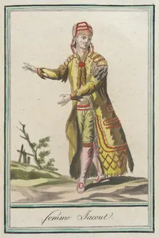 Costumes de Différents Pays, Femme Gacout c1797. Creator: Jacques Grasset de Saint-Sauveur