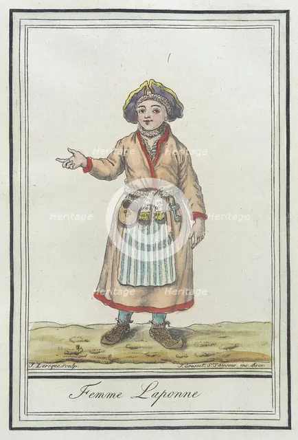 Costumes de Différents Pays, 'Femme Laponne', c1797. Creators: Jacques Grasset de Saint-Sauveur, LF Labrousse.