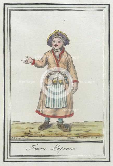 Costumes de Différents Pays, 'Femme Laponne', c1797. Creators: Jacques Grasset de Saint-Sauveur, LF Labrousse.