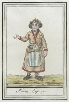 Costumes de Différents Pays, Femme Laponne c1797. Creators: Jacques Grasset de Saint-Sauveur, LF Labrousse