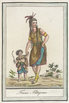 Costumes de Différents Pays, Femme Patagonne c1797. Creator: Jacques Grasset de Saint-Sauveur