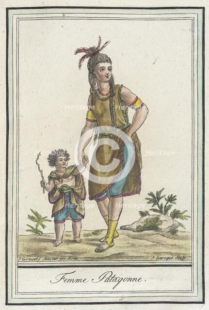 Costumes de Différents Pays, 'Femme Patagonne', c1797. Creator: Jacques Grasset de Saint-Sauveur.