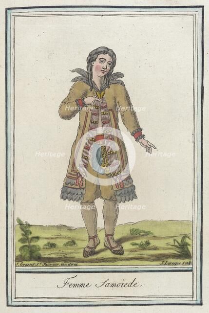 Costumes de Différents Pays, 'Femme Samoïede', c1797. Creator: Jacques Grasset de Saint-Sauveur.
