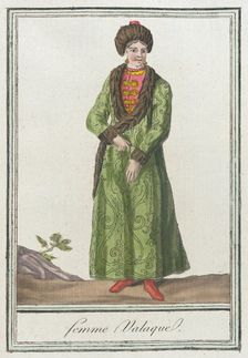 Costumes de Différents Pays, Femme Valaque c1797. Creator: Jacques Grasset de Saint-Sauveur