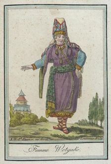 Costumes de Différents Pays, Femme Wotÿake c1797. Creator: Jacques Grasset de Saint-Sauveur