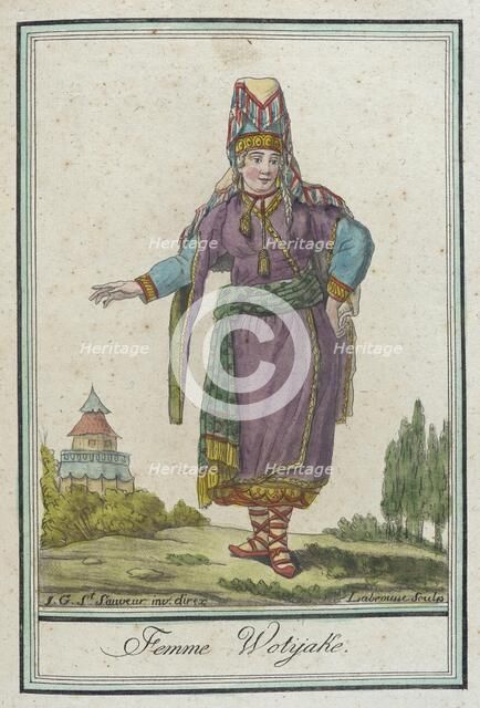 Costumes de Différents Pays, 'Femme Wotÿake', c1797. Creator: Jacques Grasset de Saint-Sauveur.