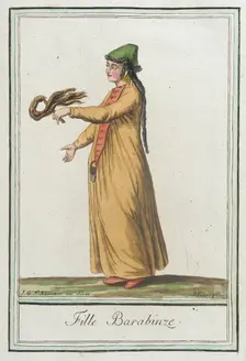Costumes de Différents Pays, Fille Barabinze c1797. Creator: Jacques Grasset de Saint-Sauveur