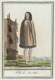 Costumes de Différents Pays, Fille de Nootka c1797. Creator: Jacques Grasset de Saint-Sauveur