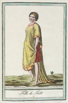 Costumes de Différents Pays, Fille de Taïti c1797. Creators: Jacques Grasset de Saint-Sauveur, LF Labrousse