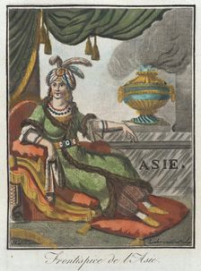 Costumes de Différents Pays, Frontispice de l'Asie c1797. Creators: Jacques Grasset de Saint-Sauveur, LF Labrousse