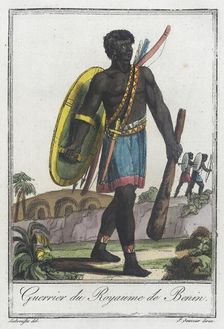 Costumes de Différents Pays, Guerrier du Royaume de Benin c1797. Creator: Jacques Grasset de Saint-Sauveur