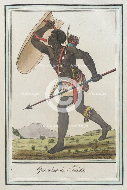 Costumes de Différents Pays, 'Guerrier de Guida', c1797. Creator: Jacques Grasset de Saint-Sauveur.