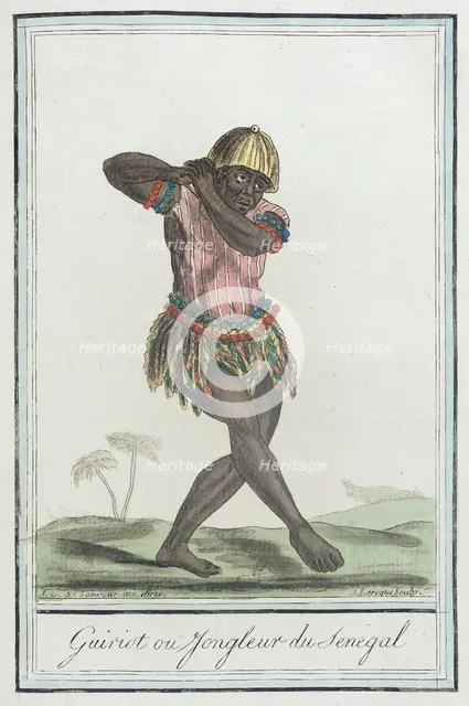 Costumes de Différents Pays, 'Guiriot ou Jongeur du Senegal', c1797. Creators: Jacques Grasset de Saint-Sauveur, LF Labrousse.