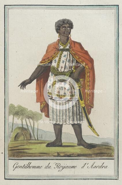 Costumes de Différents Pays, 'Gentilhomme du Roÿaume d'Aardra', c1797. Creator: Jacques Grasset de Saint-Sauveur.