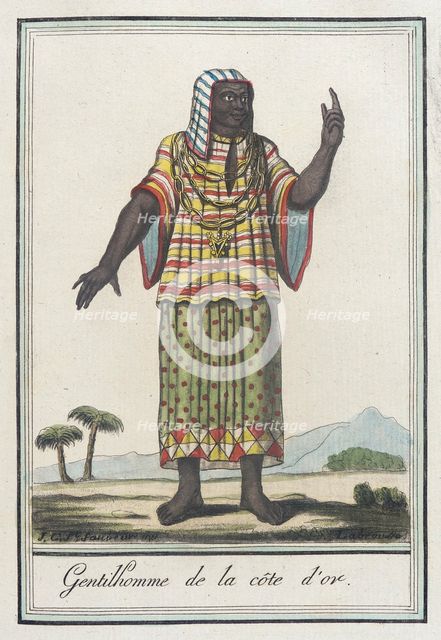 Costumes de Différents Pays, 'Gentilhomme de la Côte d'Or', c1797. Creator: Jacques Grasset de Saint-Sauveur.