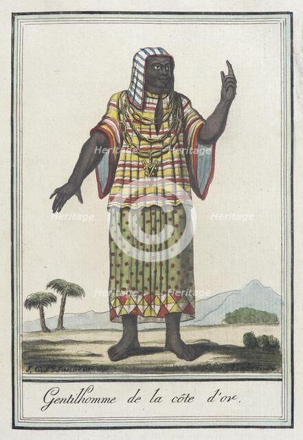 Costumes de Différents Pays, 'Gentilhomme de la Côte d'Or', c1797. Creator: Jacques Grasset de Saint-Sauveur.