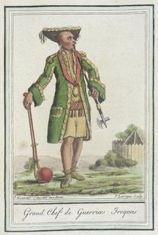 Costumes de Différents Pays, Grand Chef de Guerriers Iroquois c1797. Creator: Jacques Grasset de Saint-Sauveur