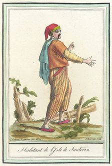 Costumes de Différents Pays, Habitant de l'Isle de Santorin c1797. Creator: Jacques Grasset de Saint-Sauveur