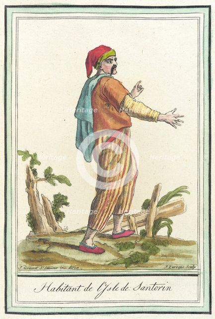 Costumes de Différents Pays, 'Habitant de l'Isle de Santorin', c1797. Creator: Jacques Grasset de Saint-Sauveur.