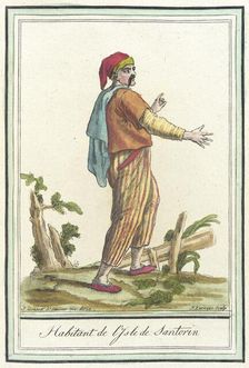 Costumes de Différents Pays, Habitant de l'Isle de Santorin c1797. Creator: Jacques Grasset de Saint-Sauveur