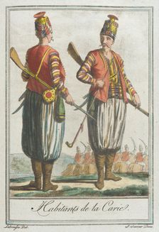 Costumes de Différents Pays, Habitants de la Carie c1797. Creator: Jacques Grasset de Saint-Sauveur