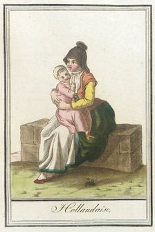Costumes de Différents Pays, Hollandaise c1797. Creators: Jacques Grasset de Saint-Sauveur, LF Labrousse