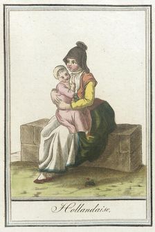 Costumes de Différents Pays, Hollandaise c1797. Creators: Jacques Grasset de Saint-Sauveur, LF Labrousse
