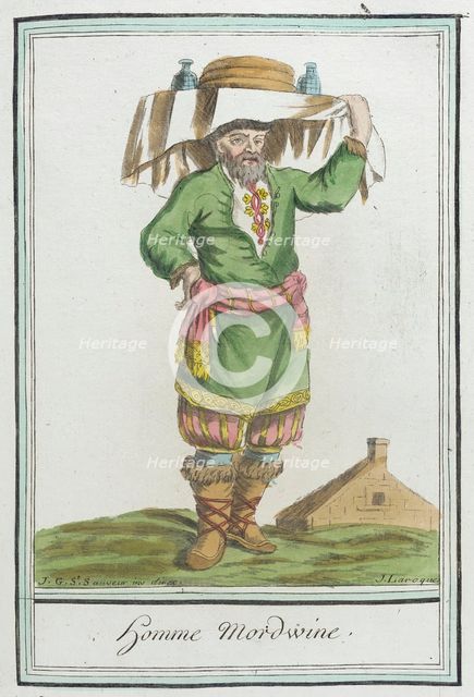 Costumes de Différents Pays, 'Homme Mordwine', c1797. Creators: Jacques Grasset de Saint-Sauveur, LF Labrousse.