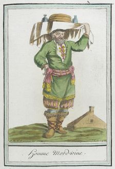 Costumes de Différents Pays, Homme Mordwine c1797. Creators: Jacques Grasset de Saint-Sauveur, LF Labrousse